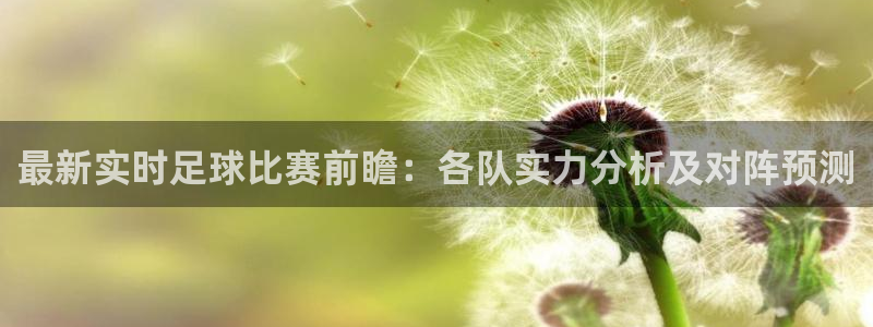 最新实时足球比赛前瞻：各队实力分析及对阵预测